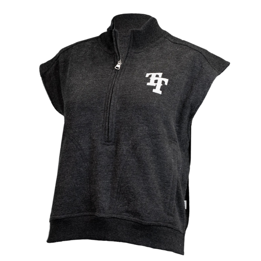 TOP TIER WOMEN'S TERRY 1/2 ZIP PULLOVER