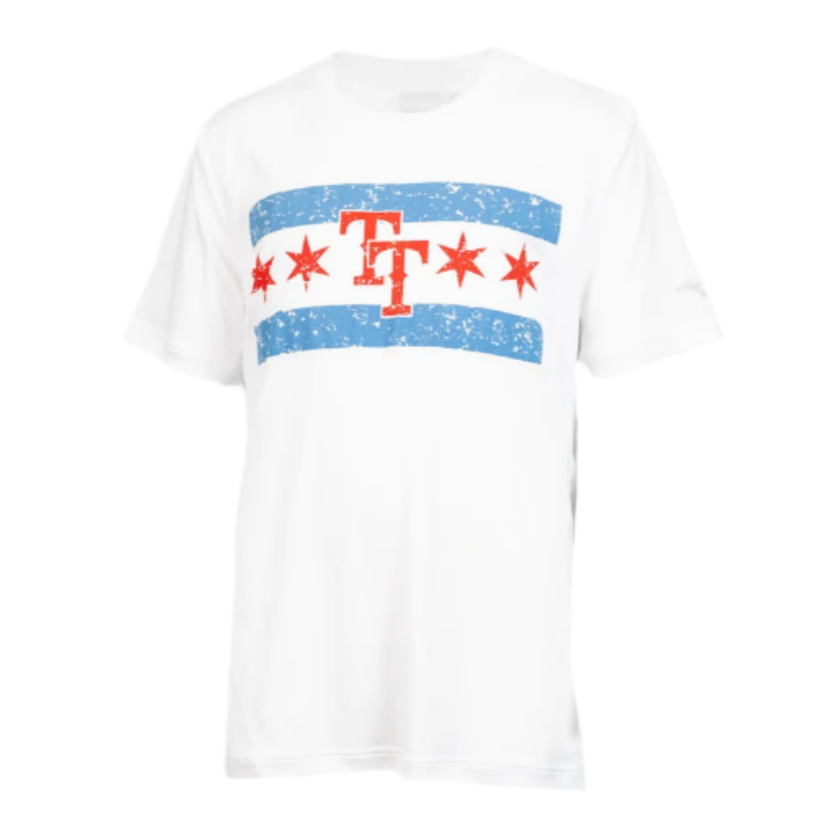 MIZUNO YOUTH TT CHICAGO FLAG SS SHIRT