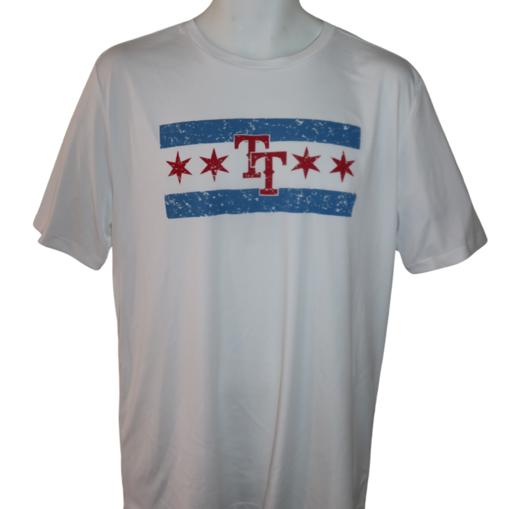 MIZUNO YOUTH TT CHICAGO FLAG SS SHIRT