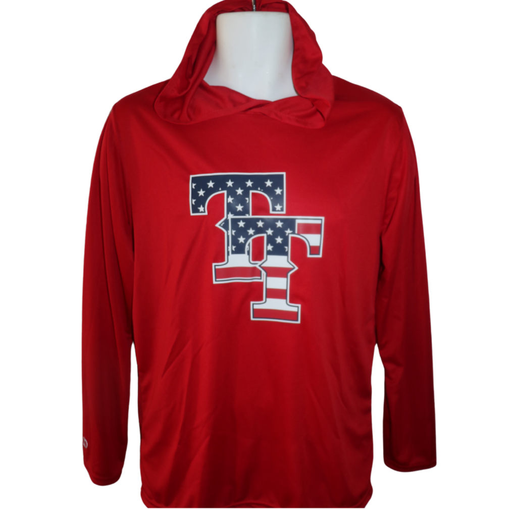 TOP TIER YOUTH "STARS AND STRIPES LS SHIRT WITH HOOD
