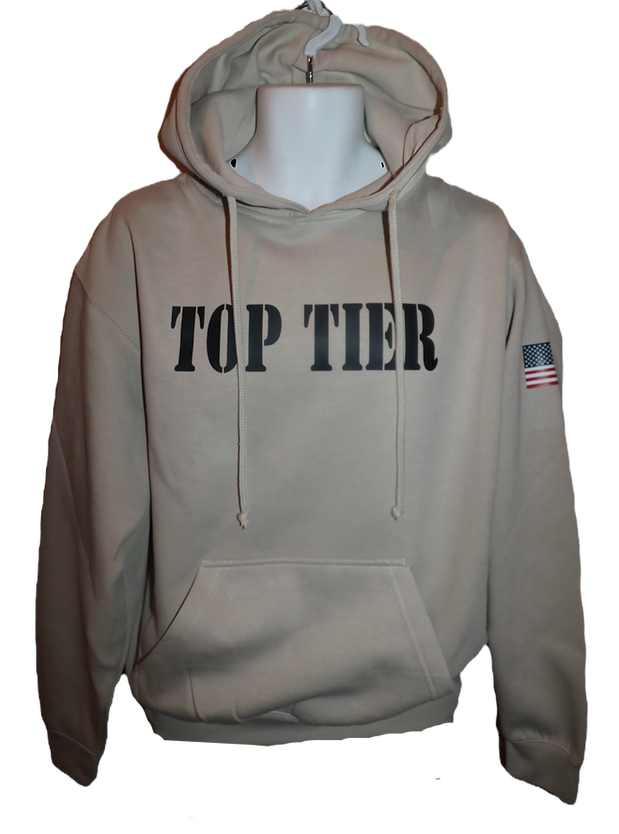 TOP TIER CLASSIC FIT MILITARY FLEECE HOODIE