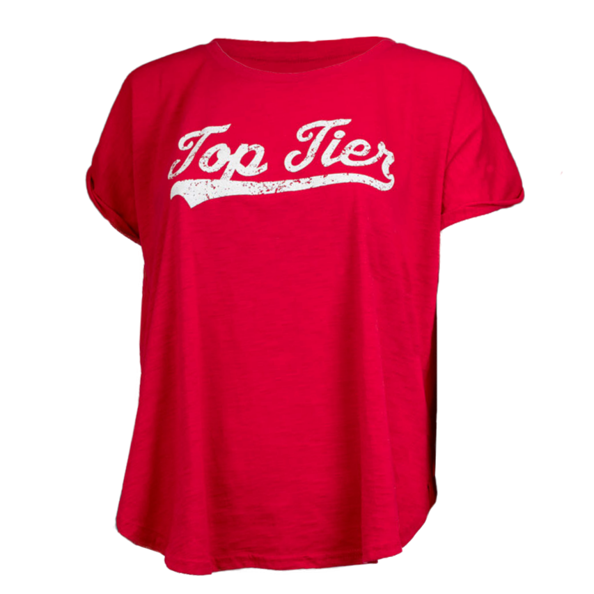 TOP TIER WOMEN'S T-SHIRT RED