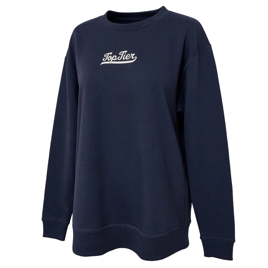 WOMEN'S EMBROIDERED DOVETAIL SWEATSHIRT